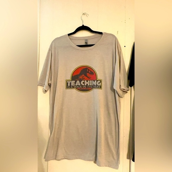 School Teacher short sleeve shirt jurassic park size 2xl next level apparel - Picture 1 of 2